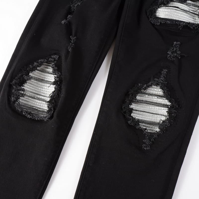ダメージジーンズ こだわりダメージ加工デニムパンツ